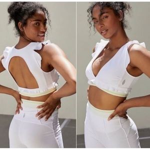 COPY - Free people ruffle me up sports bra new sm white